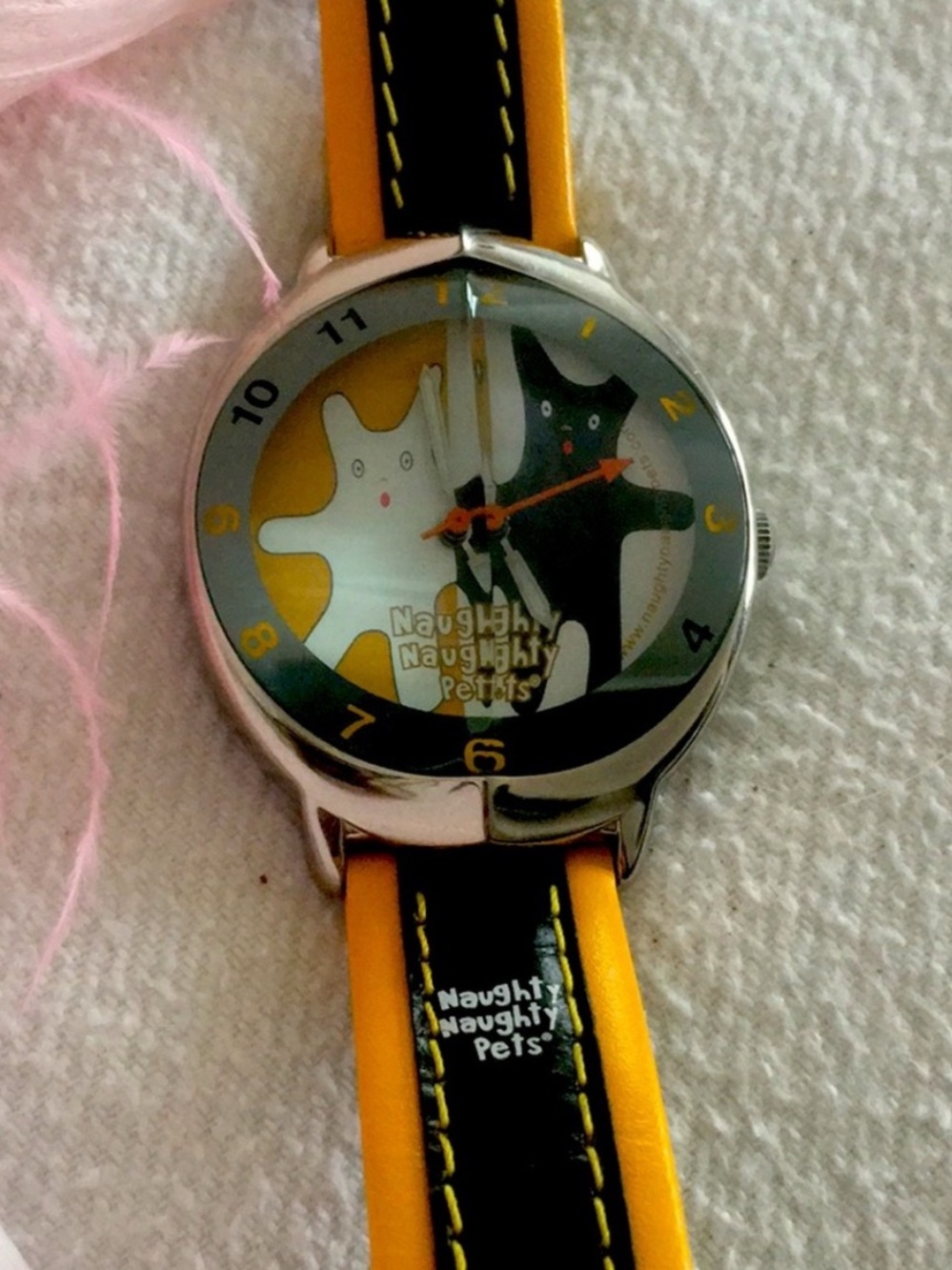 Naughty Naughty Pets Vintage Y2K Cartoon Watch NWOT Water Resistant Graphic